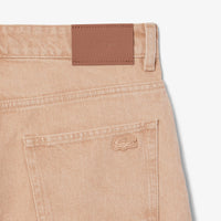 Washed denim Bermuda shorts - Washed Latte