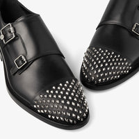 ZNO STOCK 0 / Reco 170 BLACK/GUNMETAL Shoe FINNION MONKSTRAP
