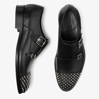 ZNO STOCK 0 / Reco 170 BLACK/GUNMETAL Shoe FINNION MONKSTRAP