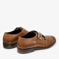 ZNO STOCK 0 / Reco 170 DARK TAN Shoe FINNION MONKSTRAP