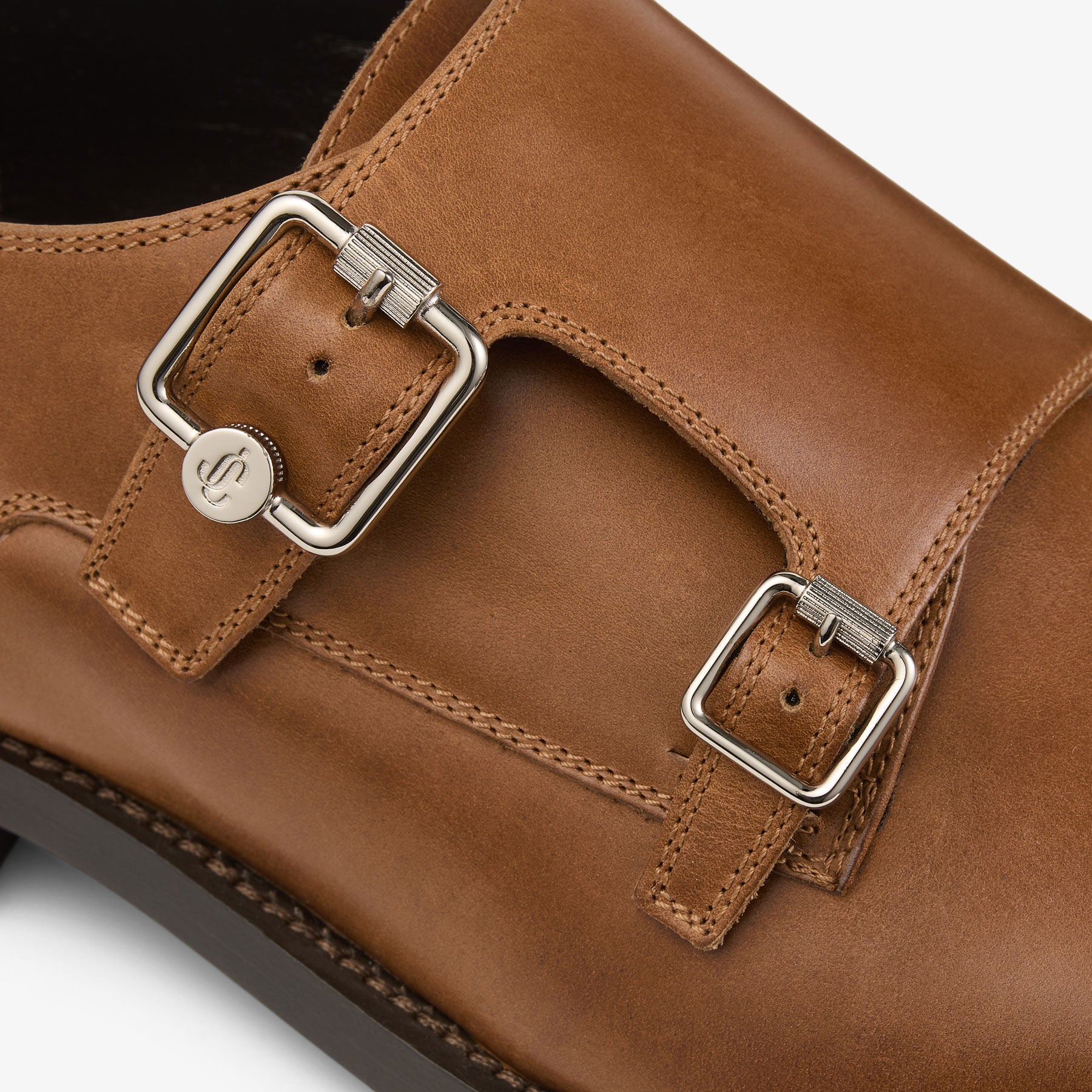 ZNO STOCK 0 / Reco 170 DARK TAN Shoe FINNION MONKSTRAP