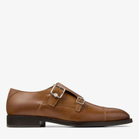 ZNO STOCK 0 / Reco 170 DARK TAN Shoe FINNION MONKSTRAP