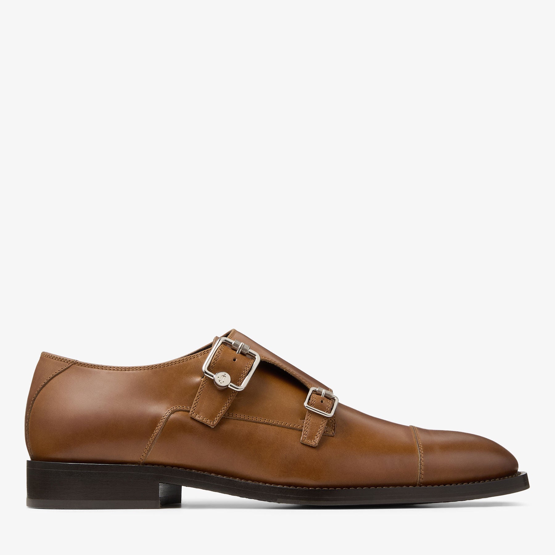 ZNO STOCK 0 / Reco 170 DARK TAN Shoe FINNION MONKSTRAP