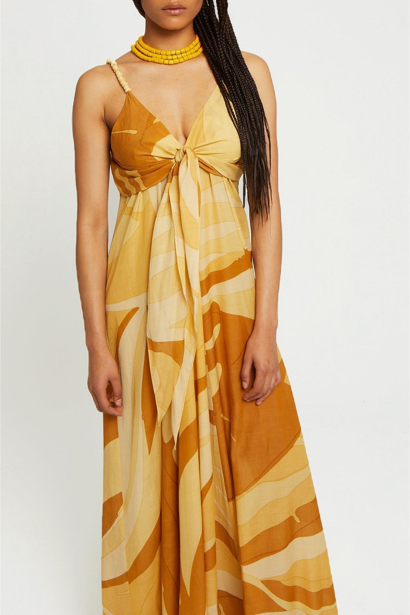 Robe Firenze coupe longue et fluide - Sand