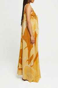Robe Firenze coupe longue et fluide - Sand