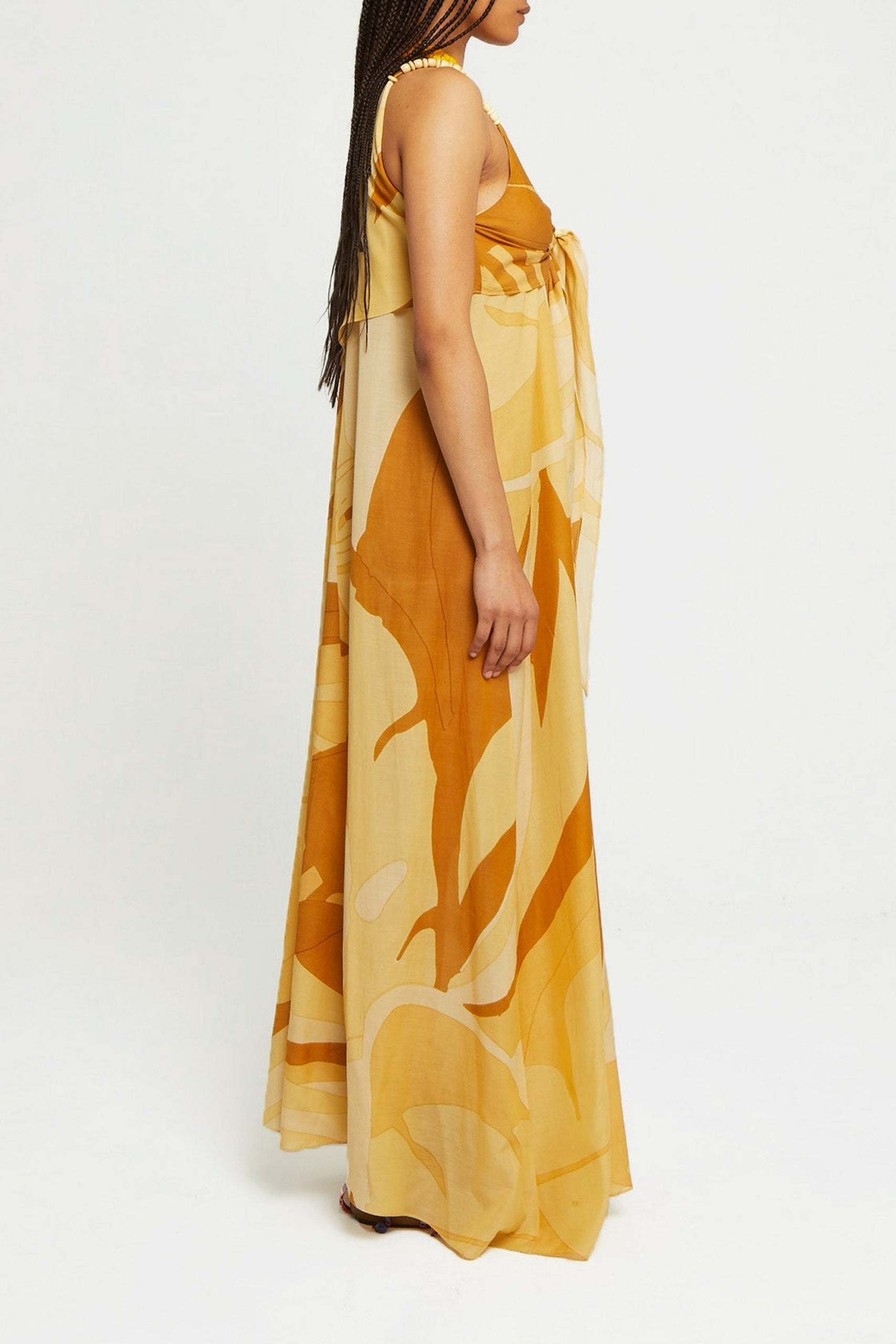 Robe Firenze coupe longue et fluide - Sand