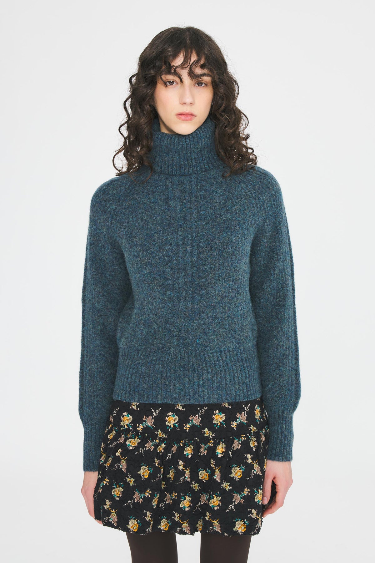 Pull col roulé Fisher - Blue