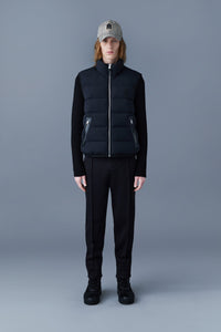 Doudoune courte Fisher sans manches en duvet - Black