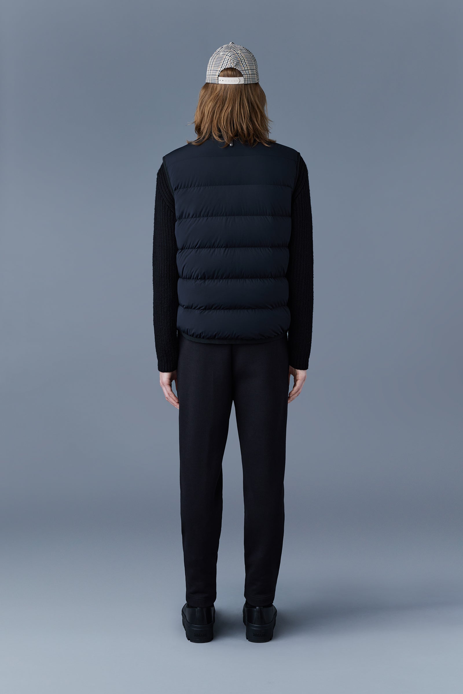 Doudoune courte Fisher sans manches en duvet - Black
