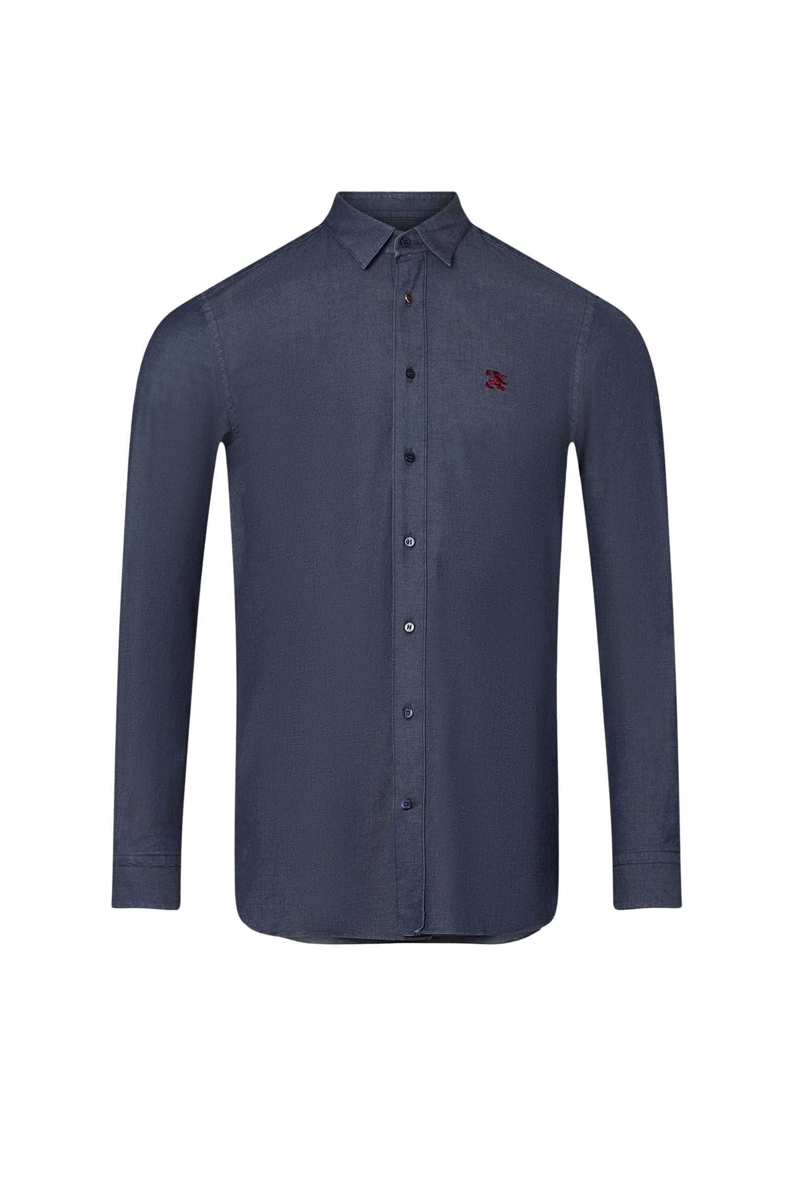 Chemise à broderie chiné - Bleu