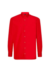 Chemise à patte de boutonnage ton sur ton - Rouge