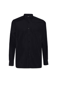 Chemise à surpiqûres ton sur ton - Noir