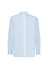 Chemise tissée et boutonnée - Bleu