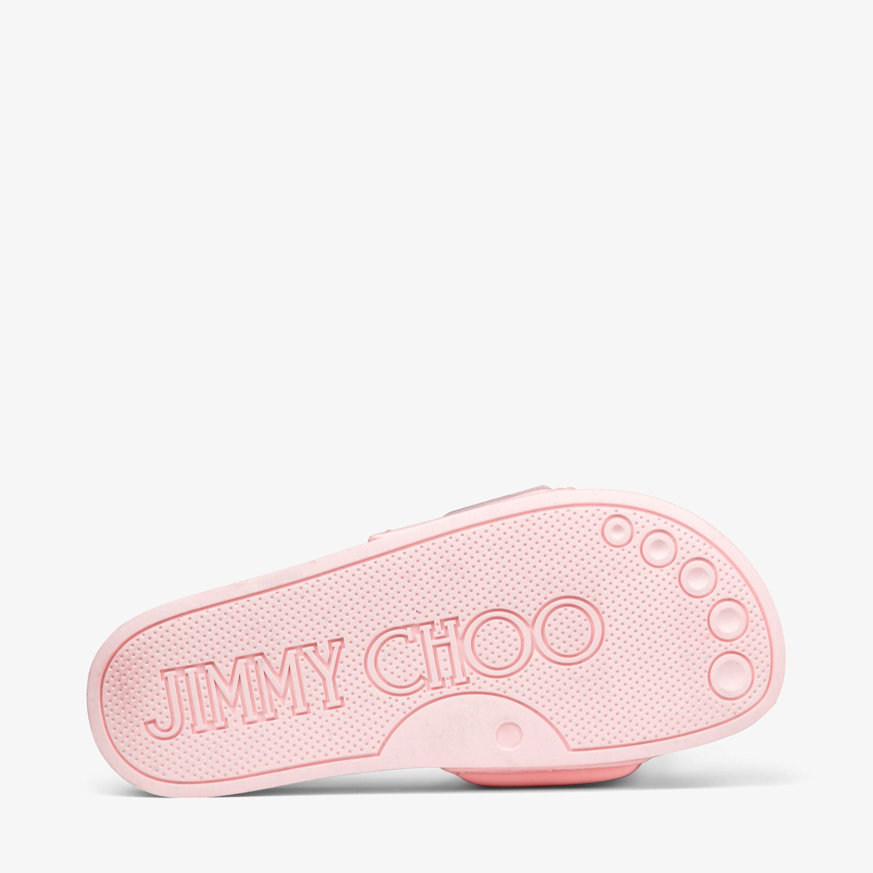 Fitz logo sandals in quilted lycra - Powder pink