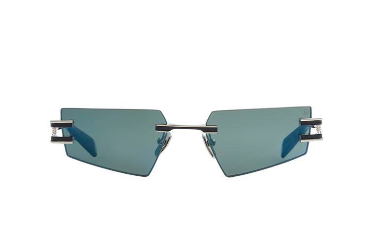 Silver Navy Enamel Blue Swirl FIXE Lunettes de soleil