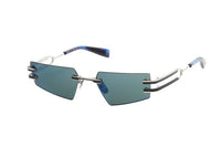 Silver Navy Enamel Blue Swirl FIXE Lunettes de soleil