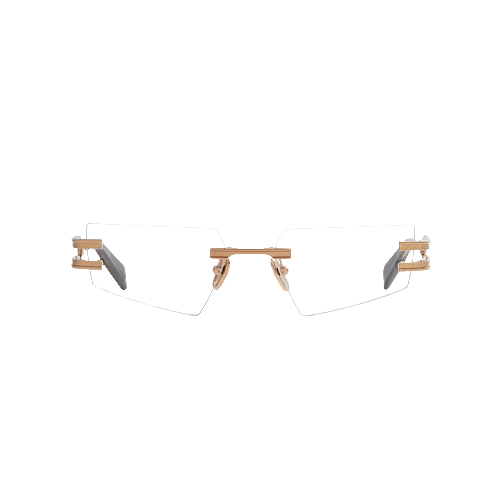 Rose Gold Matte Rose Gold Dark Brown Swirl FIXE Lunettes de vue