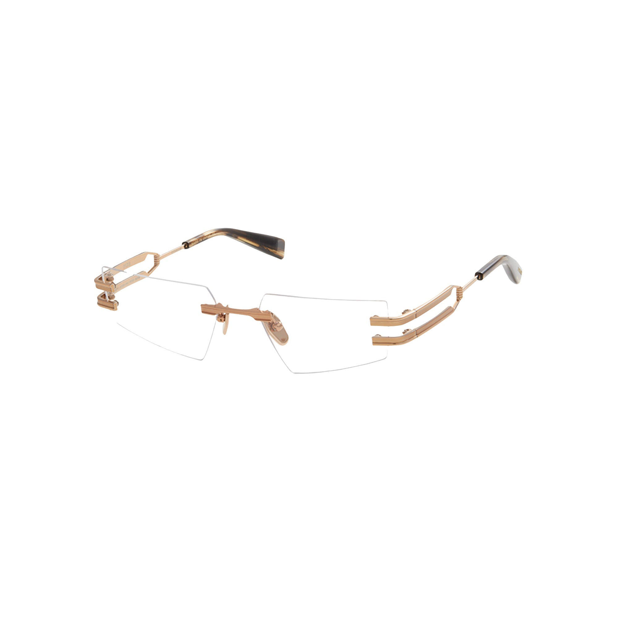 Rose Gold Matte Rose Gold Dark Brown Swirl FIXE Lunettes de vue