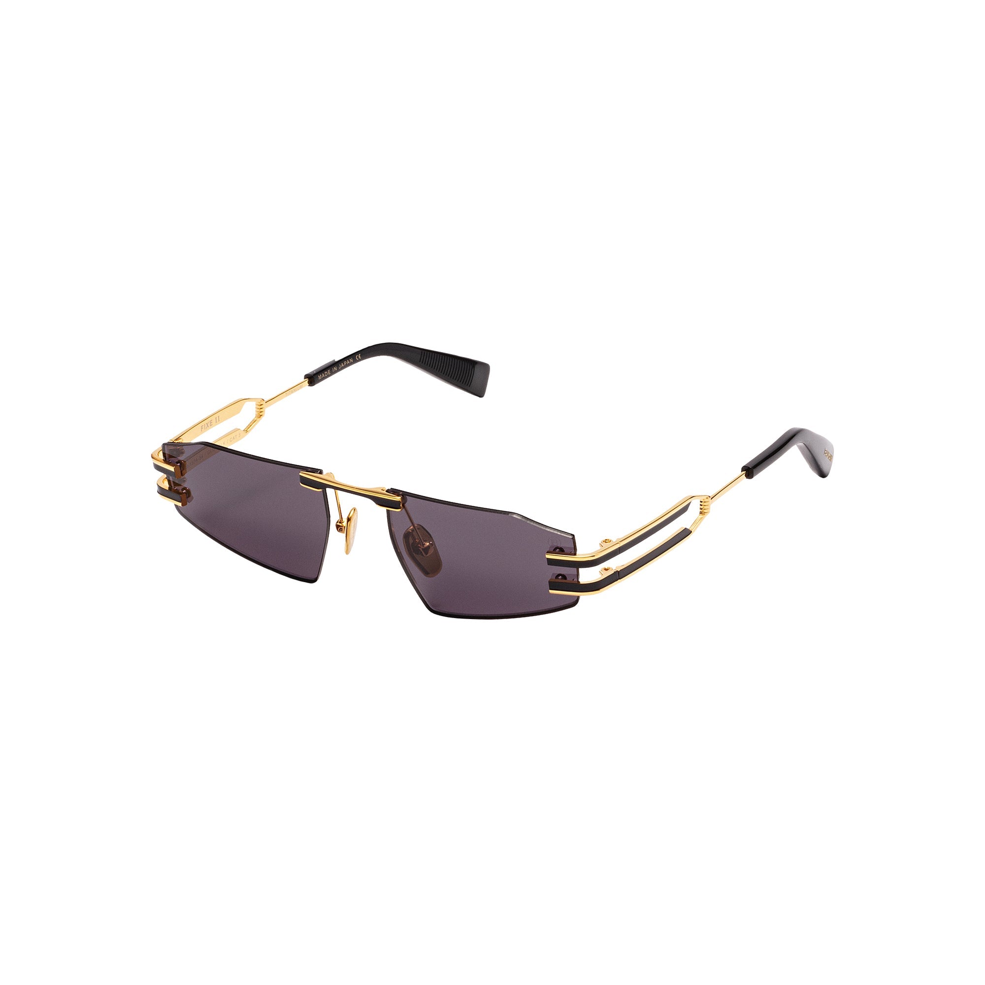 Gold Matte Black Black FIXE II Lunettes de soleil
