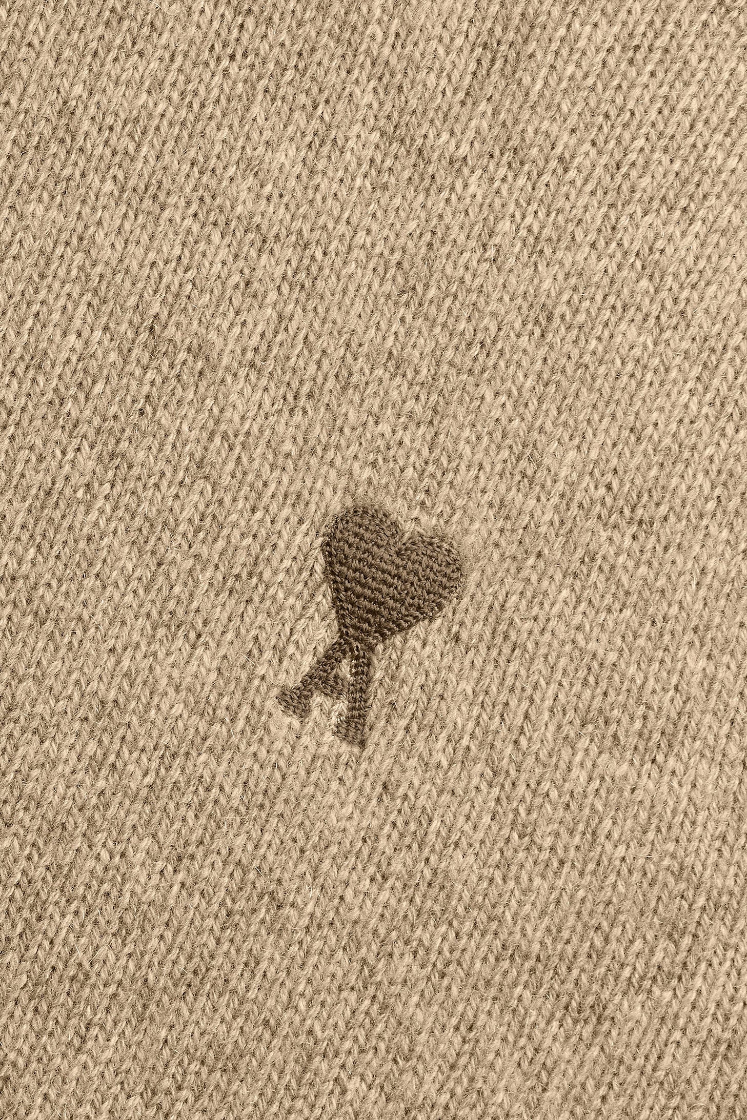 Pull col roulé Ami de Cœur en cachemire et laine - Beige