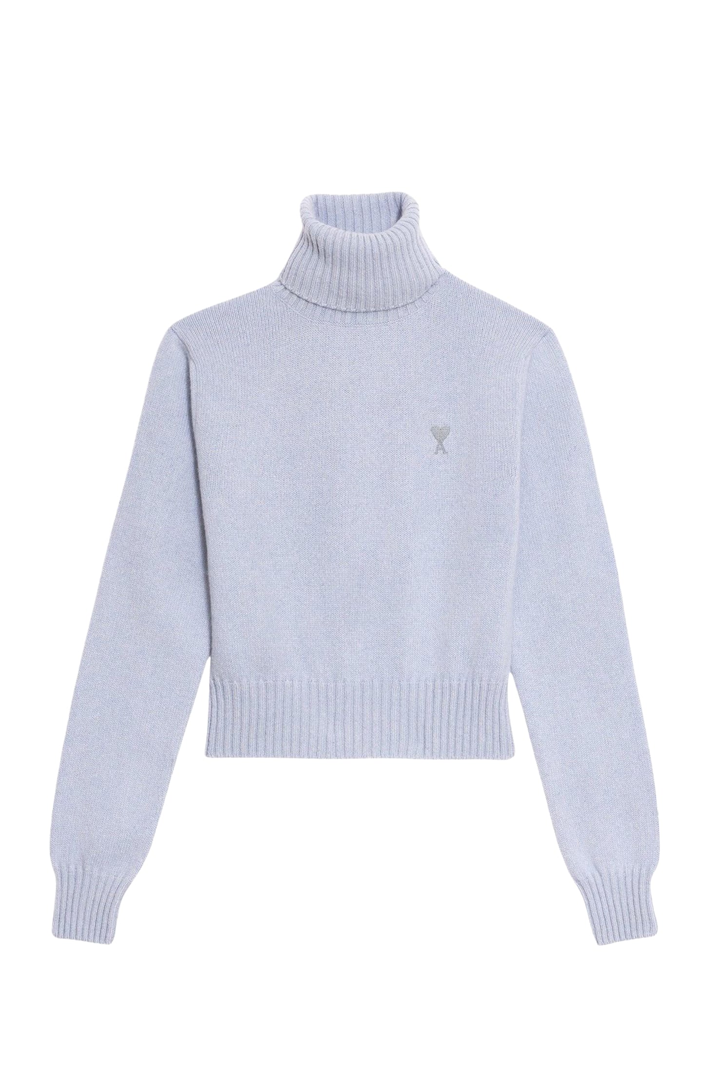 Pull col roulé Ami de Cœur en cachemire - Bleu Pale