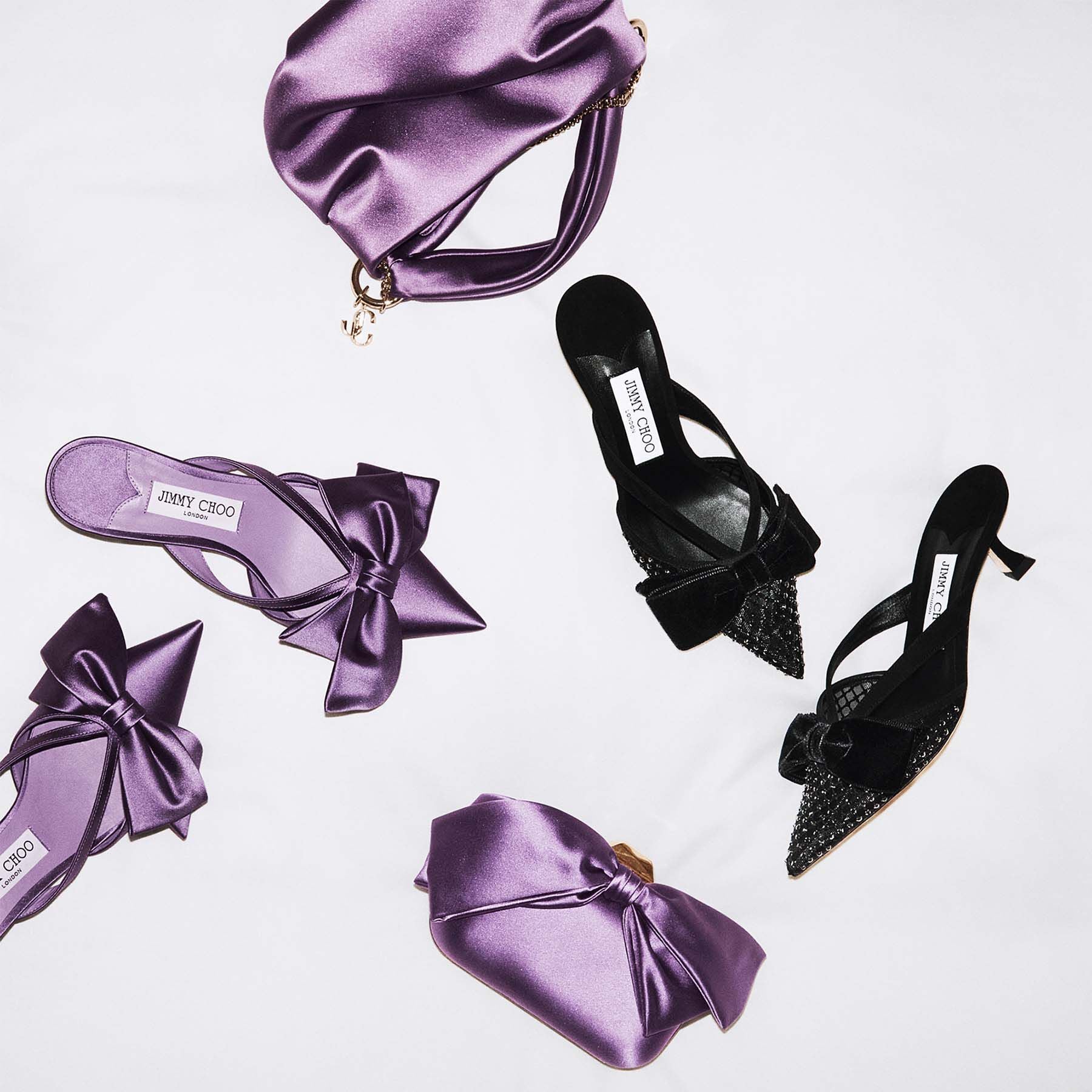 Flaca 50 mules - Wisteria & Wisteria