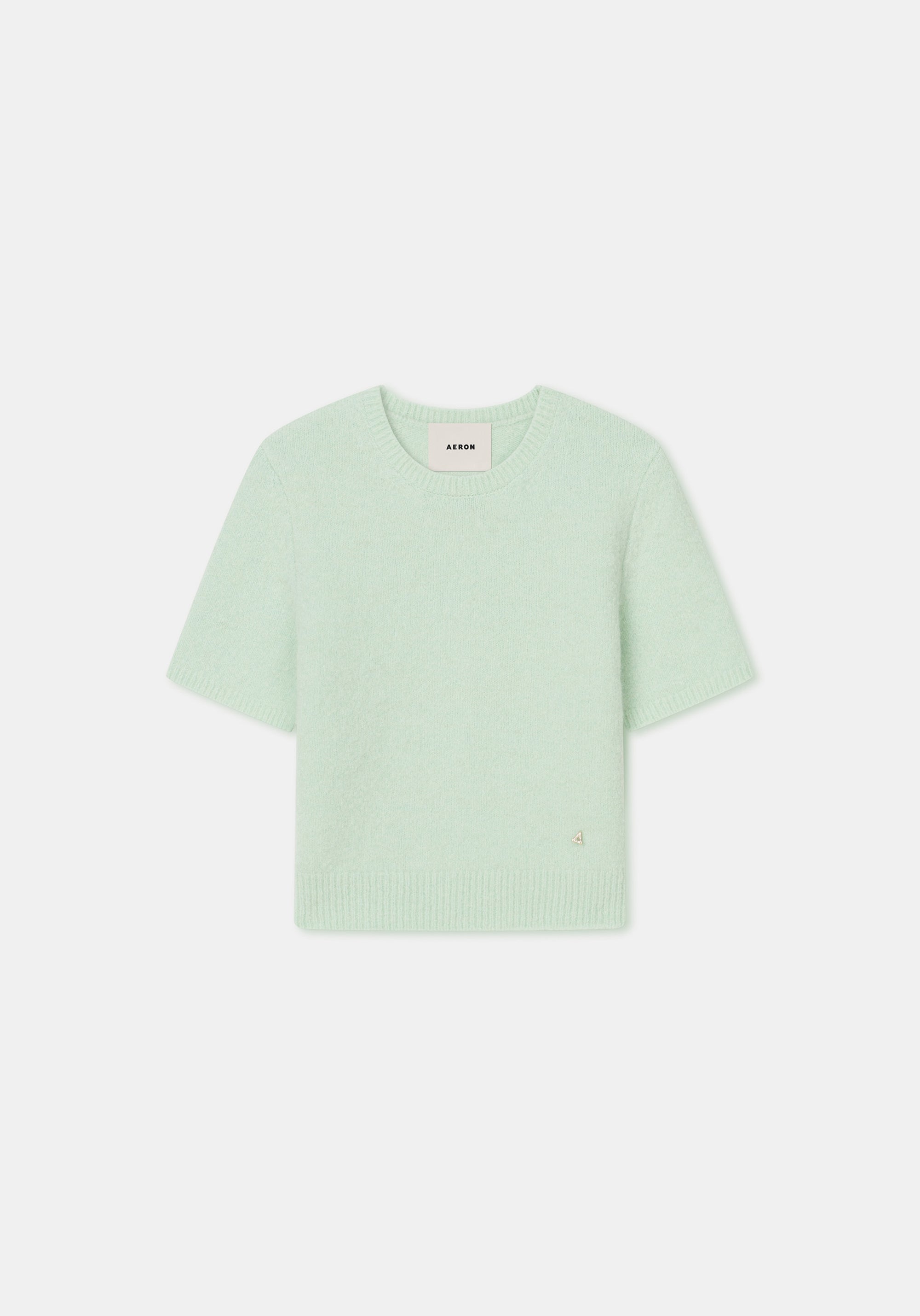 T-shirt Flaky à manches courtes en laine - Aqua Glass
