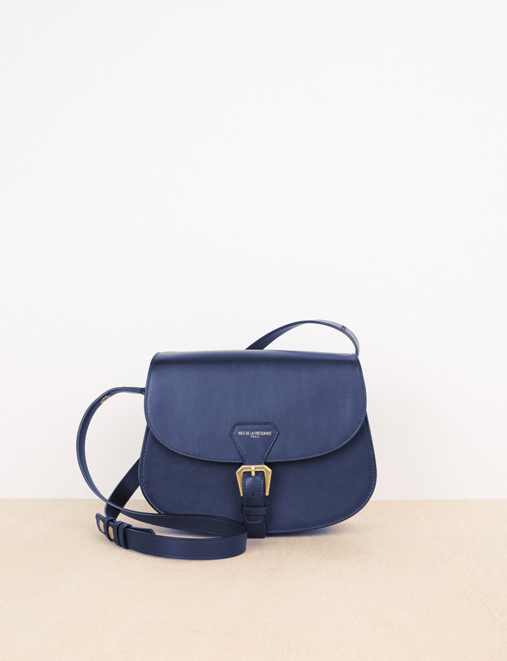1qty NEW  / Sac bandoulière Flâneur en cuir -  Blue Navy