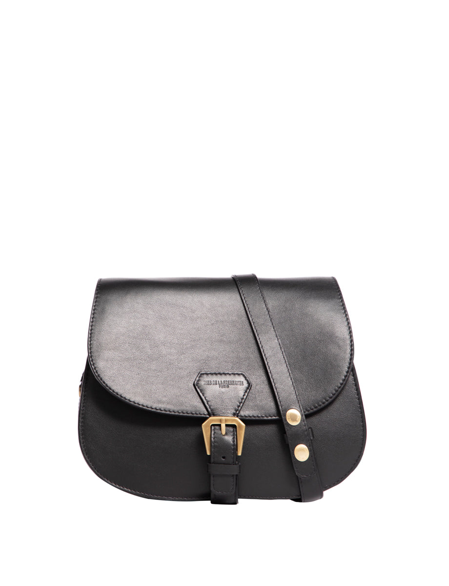 1qty NEW  / Sac bandoulière Flâneur en cuir -  Black