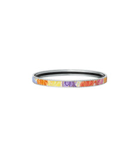 Enamel & Rhodium Plated Ultra Bracelet - Blue & Pink & Red