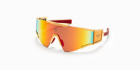 Brown Swirl White Gold FLECHE Lunettes de soleil