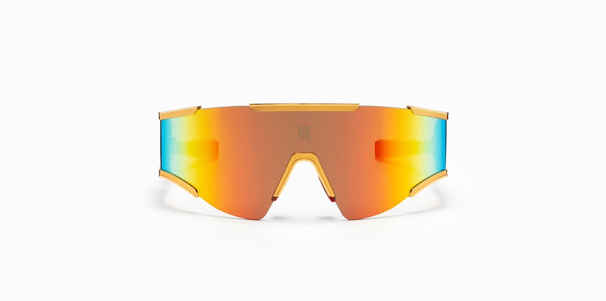 Brown Swirl White Gold FLECHE Lunettes de soleil