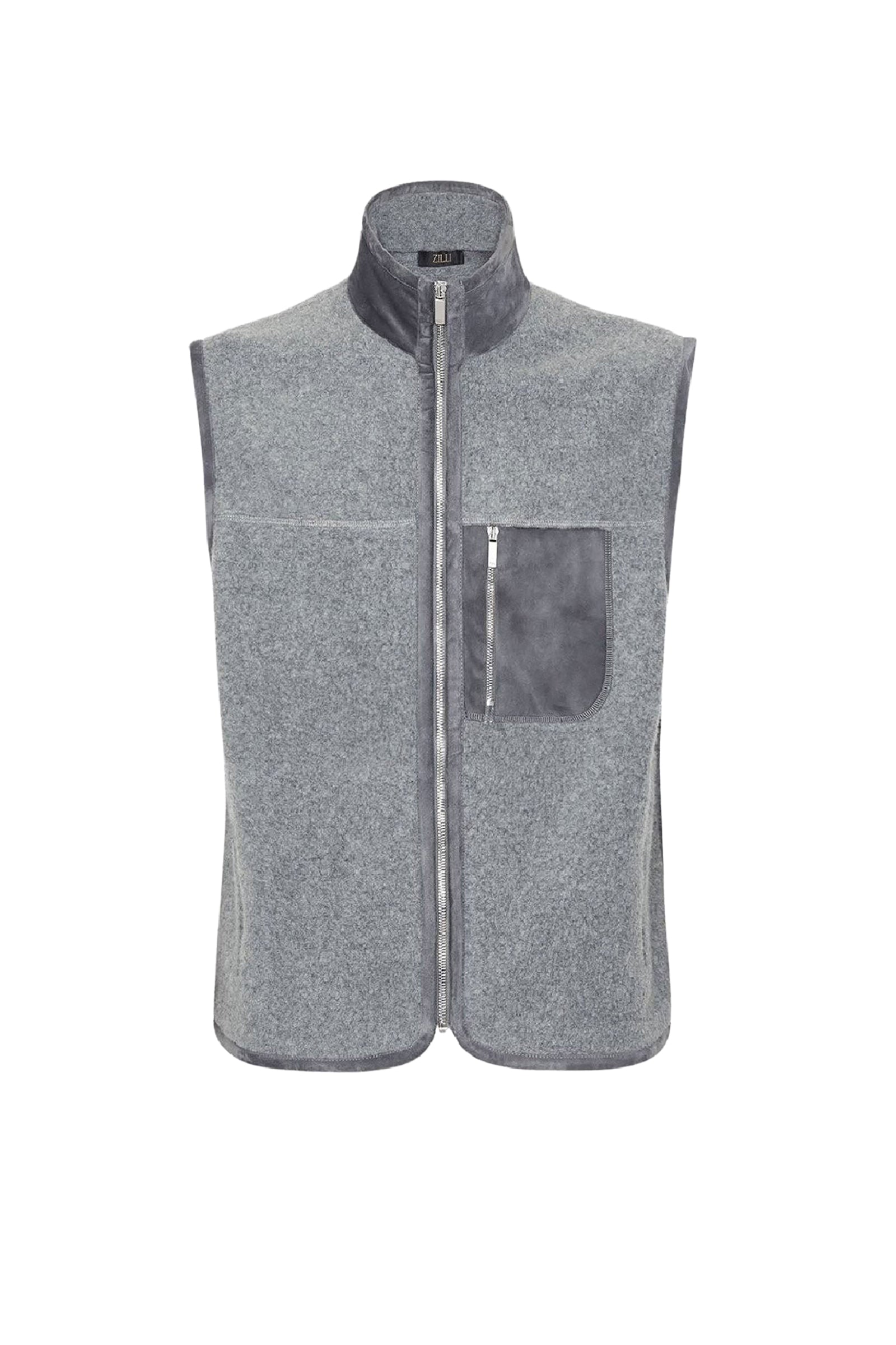 Gilet en cachemire - Gris & Gris foncé
