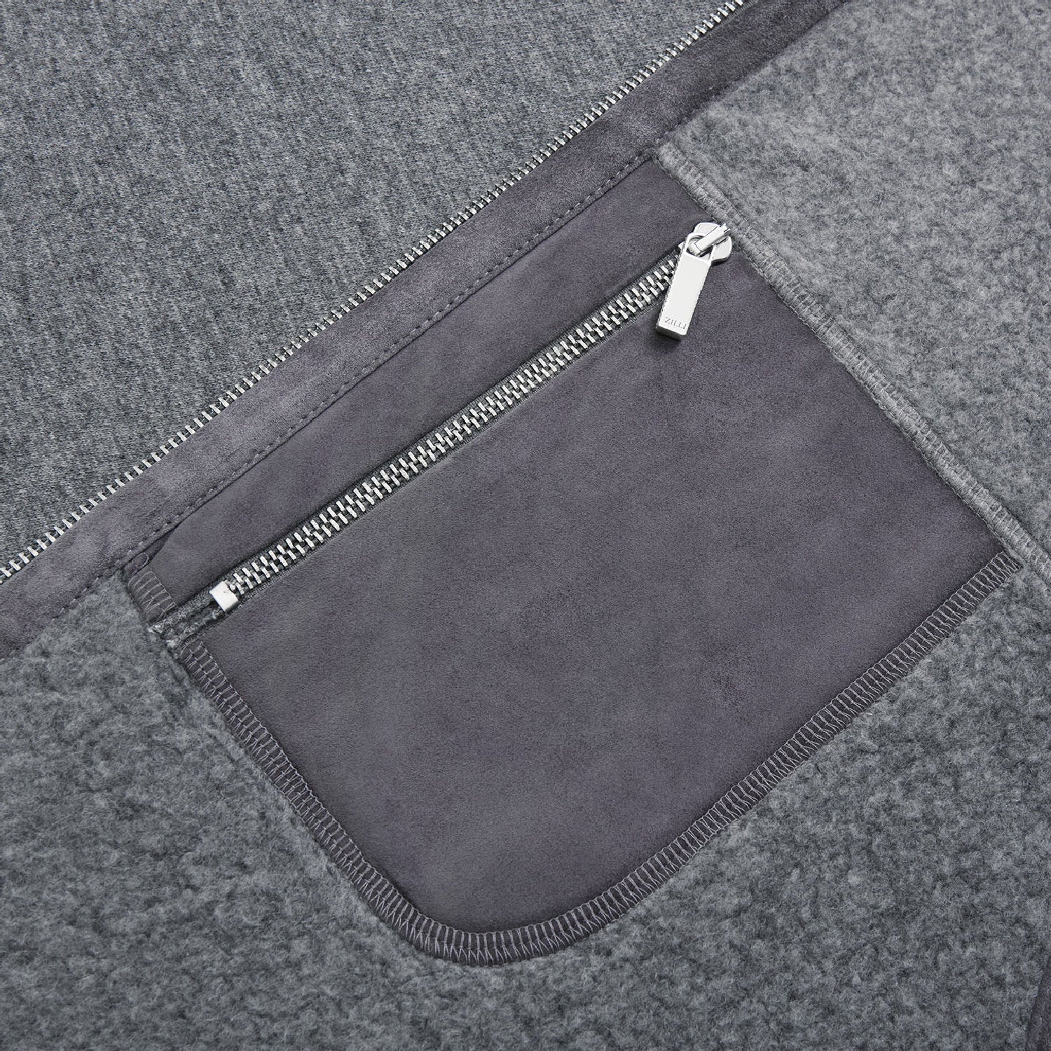 Gilet en cachemire - Gris & Gris foncé