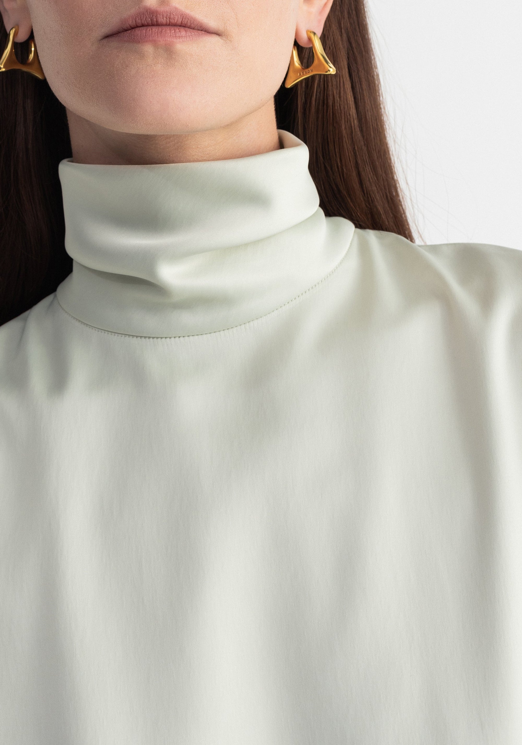 Blouse Flora sans manches - Aqua Glass