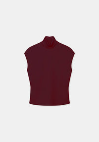 Blouse Flora sans manches - Merlot