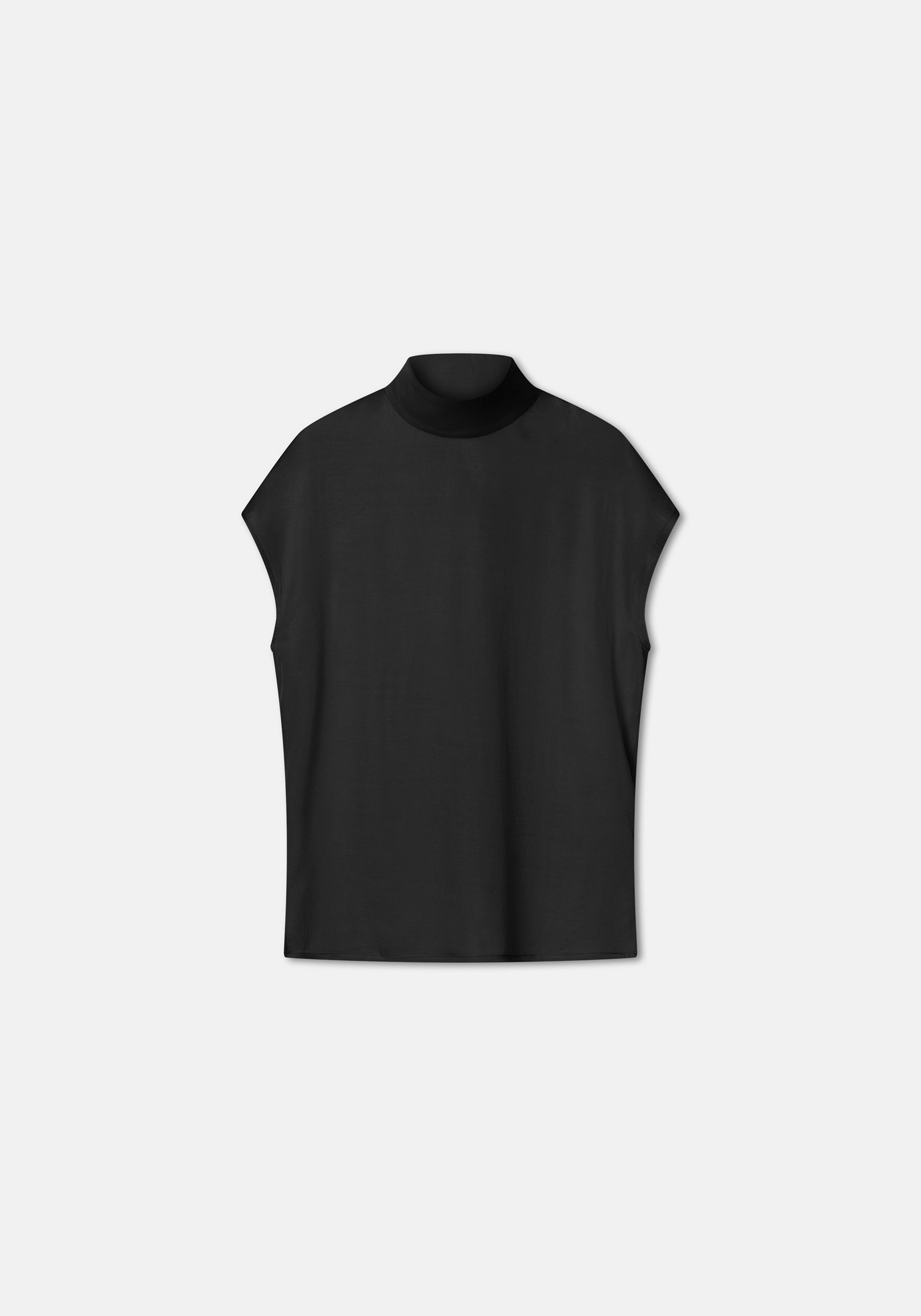Blouse Flora à col roulé - Black