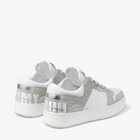 Sneakers Florent blanc à paillettes - Silver & White