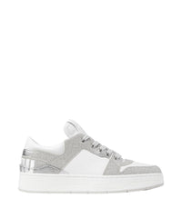 Sneakers Florent blanc à paillettes - Silver & White