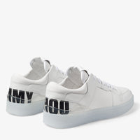 Florent leather and canvas trainers - White
