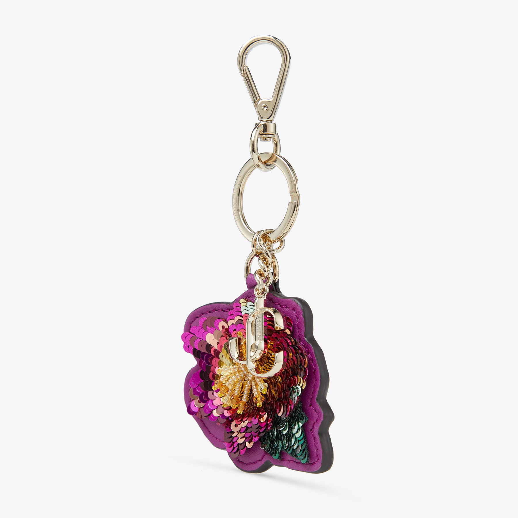 ZNO STOCK 0 / Reco 80 BOYSENBERRY/LIGHT GOLD SLG FLOWER KEYRING
