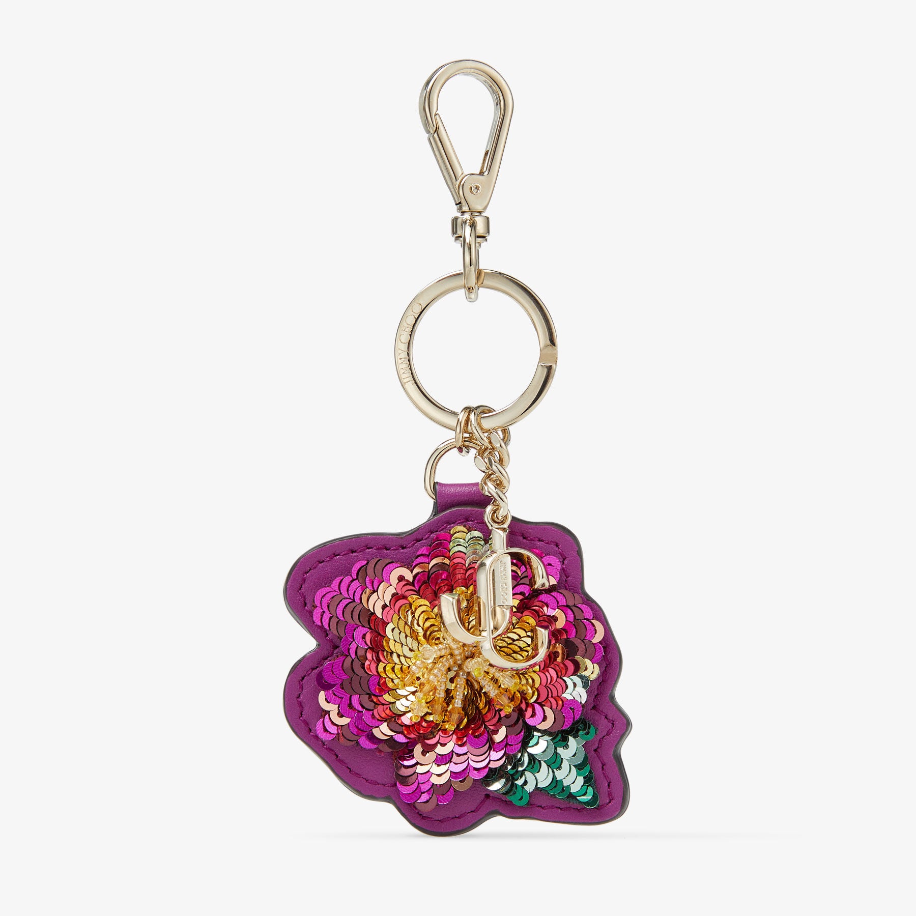 ZNO STOCK 0 / Reco 80 BOYSENBERRY/LIGHT GOLD SLG FLOWER KEYRING