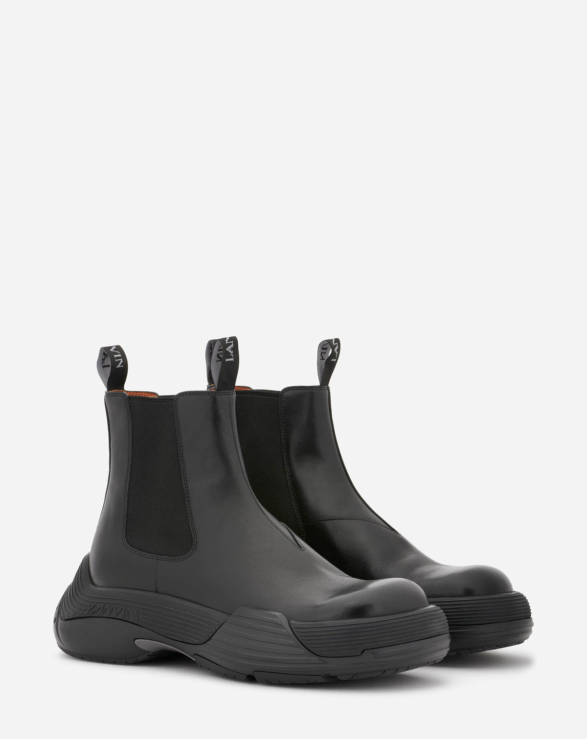 Bottines Flash-x en cuir - Noir & Noir