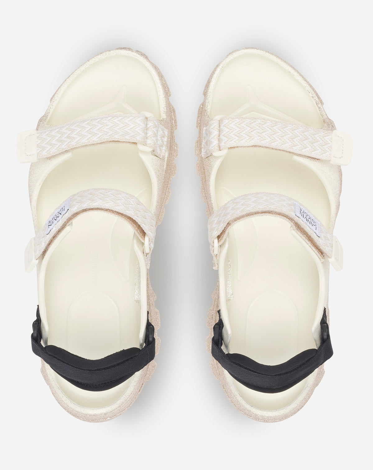 Sandales Curb Lanvin x Suicoke - Or & Beige Clair