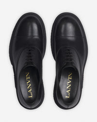 ZZNO STOCK NOIR/ANTHRACITE RICHELIEU AVEC SEMELLE EN CAOUTCHOUC