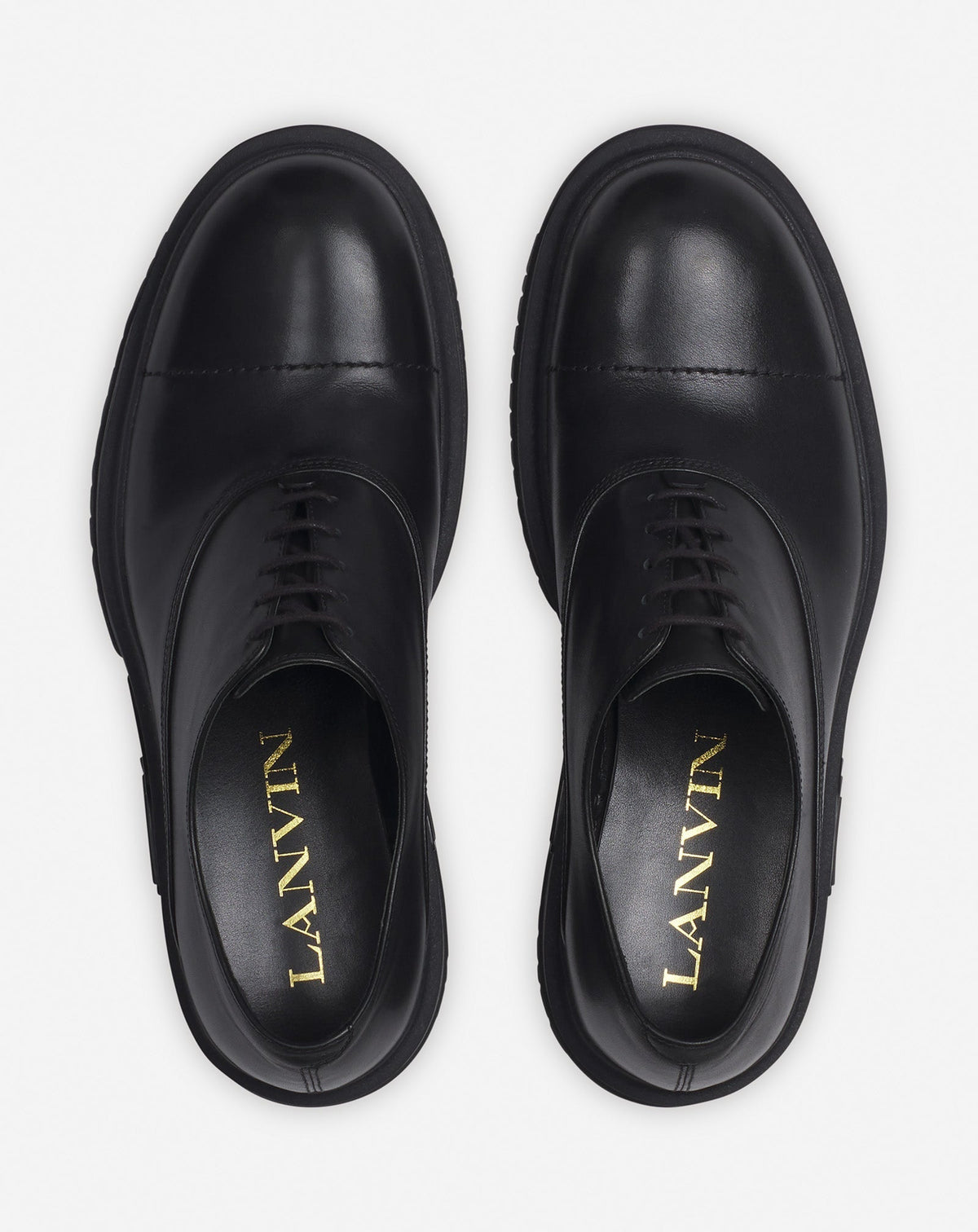 ZZNO STOCK NOIR/ANTHRACITE RICHELIEU AVEC SEMELLE EN CAOUTCHOUC