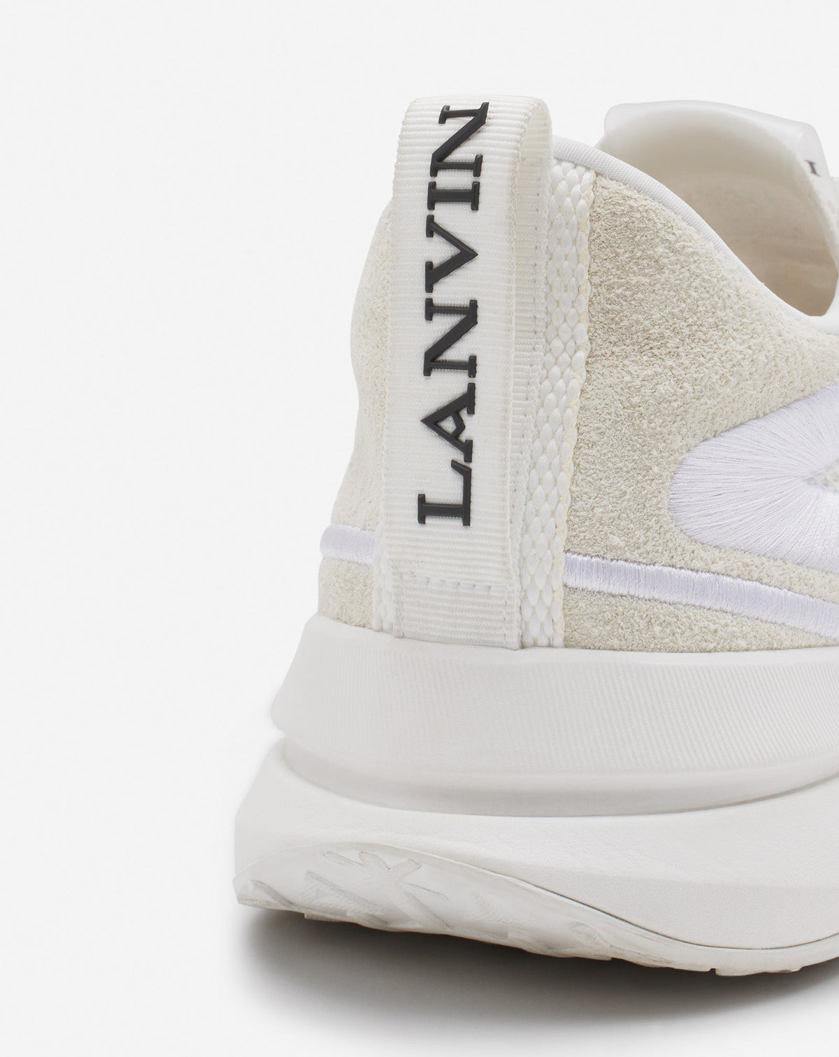 Lanvin fabric runner trainers - White & White