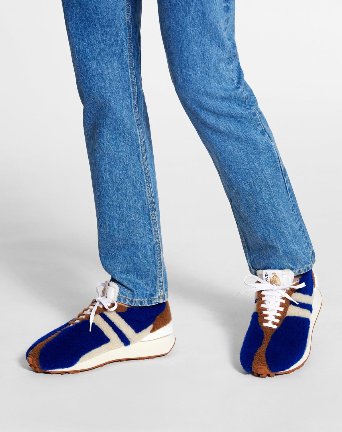 ZZNO STOCK BLEU/ECRU BUMPR SNEAKERS