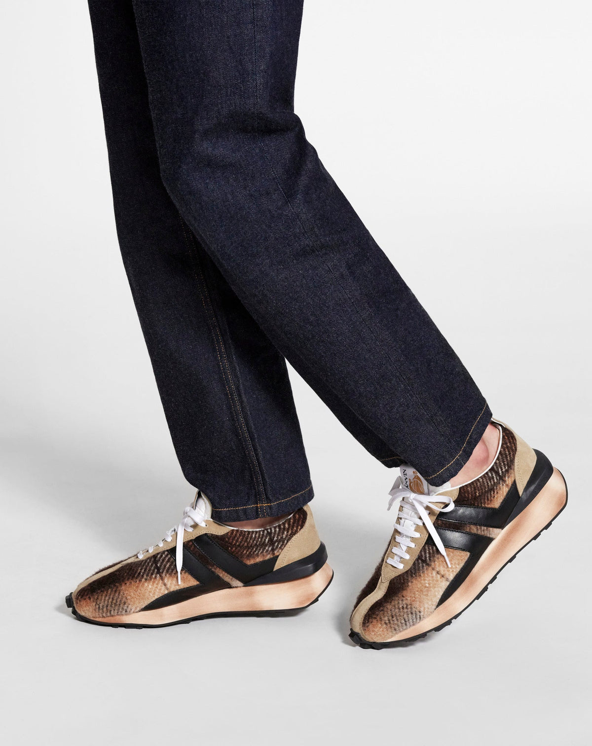 ZZNO STOCK BEIGE/MARRON BUMPR SNEAKERS
