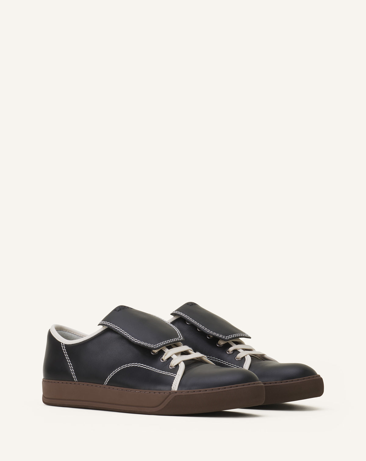 Dbb1 languette sneakers - Noir & blanc cassé